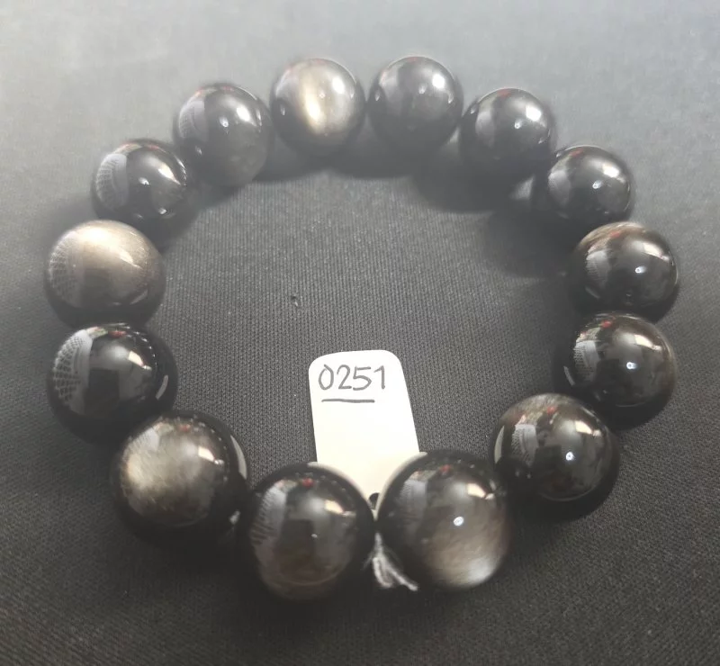 Silver Sheen Obsidian (ออบซิเดียนเงิน)
