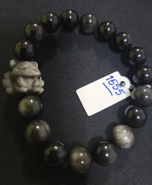 Silver Sheen Obsidian (ออบซิเดียนเงิน)